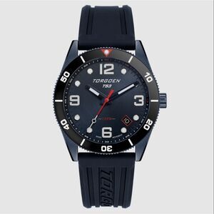 New Torgoen TN-1294 T53 Diver Navy 41mm Silicone Strap Watch
